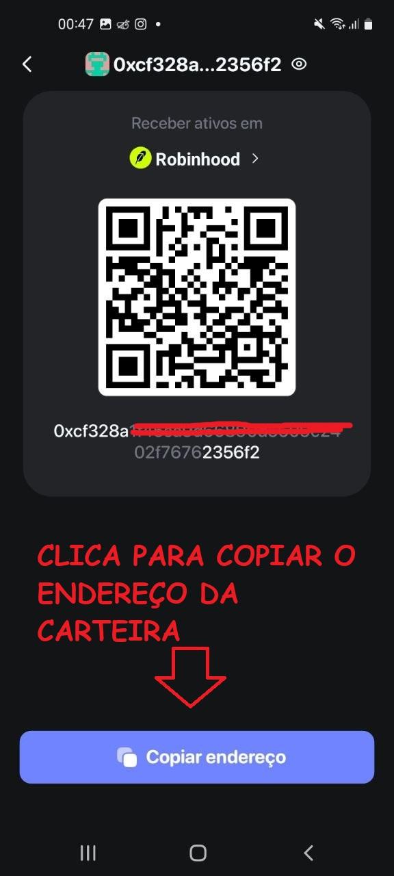 Passo 6 — Copiar o endereço