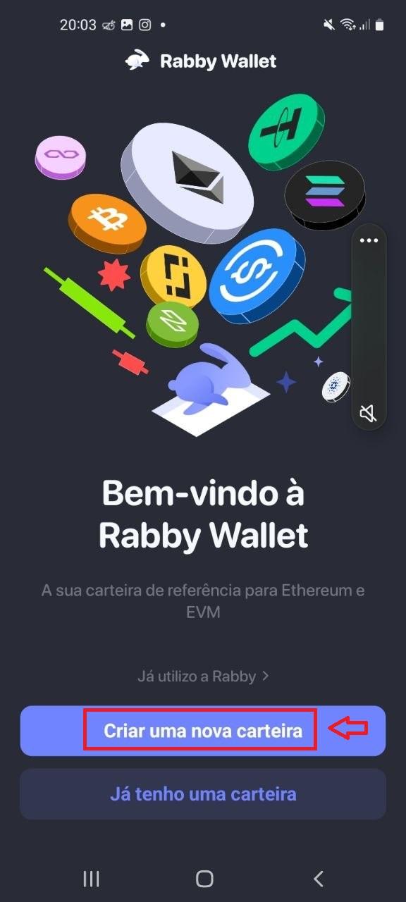 Passo 2 — Criar nova carteira